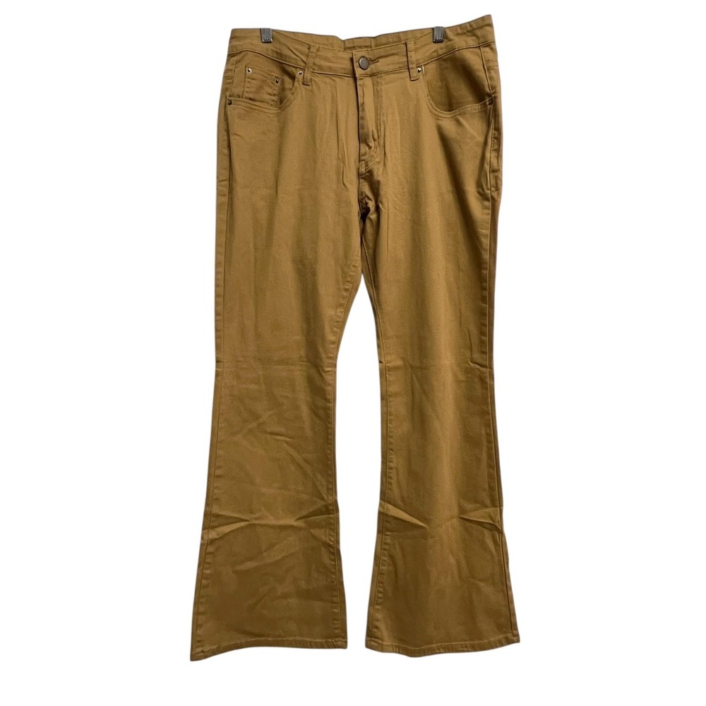 EVERDESIGN Flared Jeans Womens Medium Brown‎ Stretch Denim Five Pocket Pants